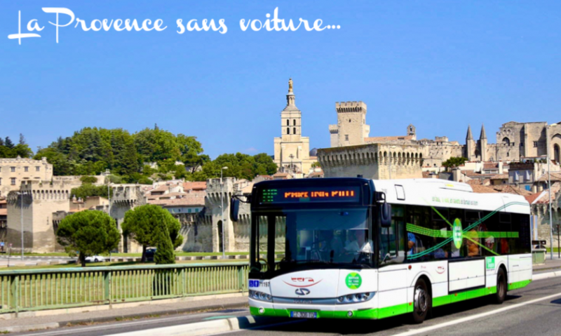 Cet été en Provence pour balader, on évite les pompes à essence et on utilise les transports en commun ! 
