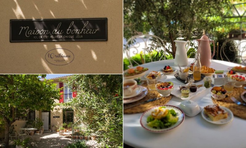 Pleasure and togetherness under the blue skies of Provence: breakfast at l'Oréliane